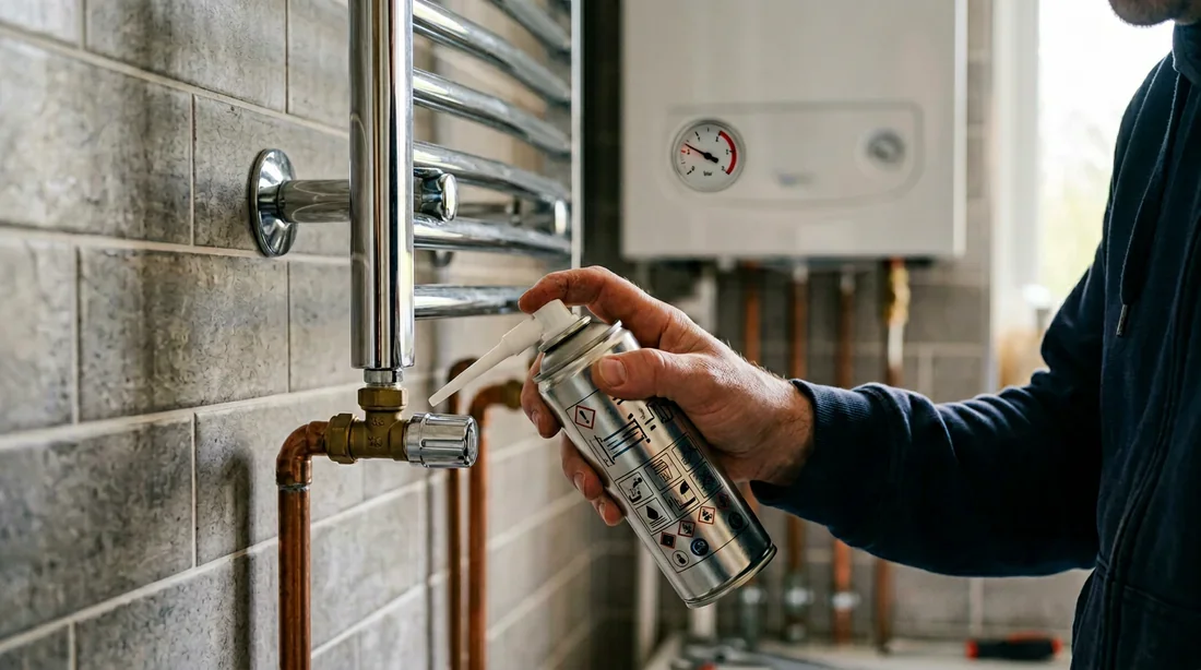 Fonctionnement interne du colmatage chimique Schéma explicatif de l'action des molécules colmatantes dans une tuyauterie