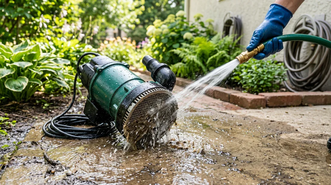 Test de continuité électrique sur le moteur de la pompe