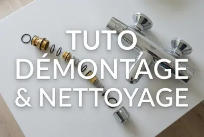 Vignette tutoriel : Démontage et nettoyage d'une cartouche thermostatique Grohe.