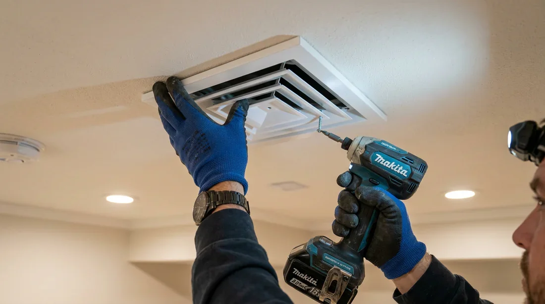 Comparaison entre une cave humide et un sous-sol sain bien ventilé.